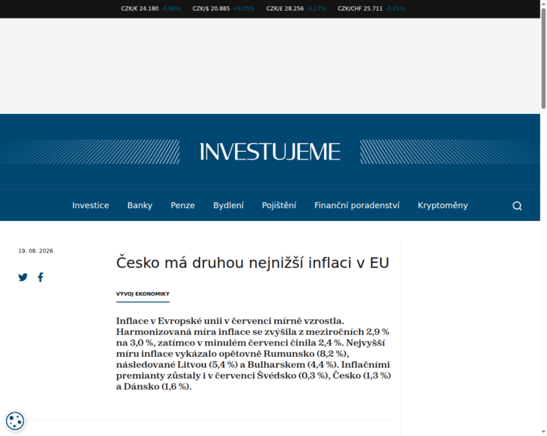 cesko-ma-druhou-nejnizsi-inflaci-v-eu