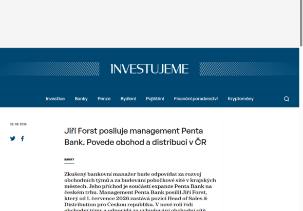 jiri-forst-posiluje-management-penta-bank-povede-obchod-a-distribuci-v-cr
