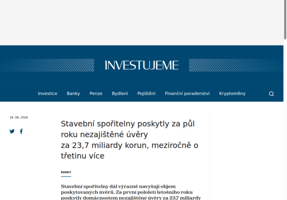 stavebni-sporitelny-poskytly-za-pul-roku-nezajistene-uvery-za-23-7-miliardy-korun-mezirocne-o-tretinu-vice