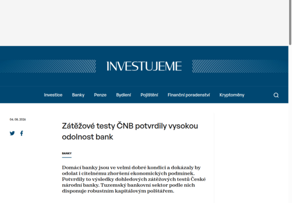 zatezove-testy-cnb-potvrdily-vysokou-odolnost-bank