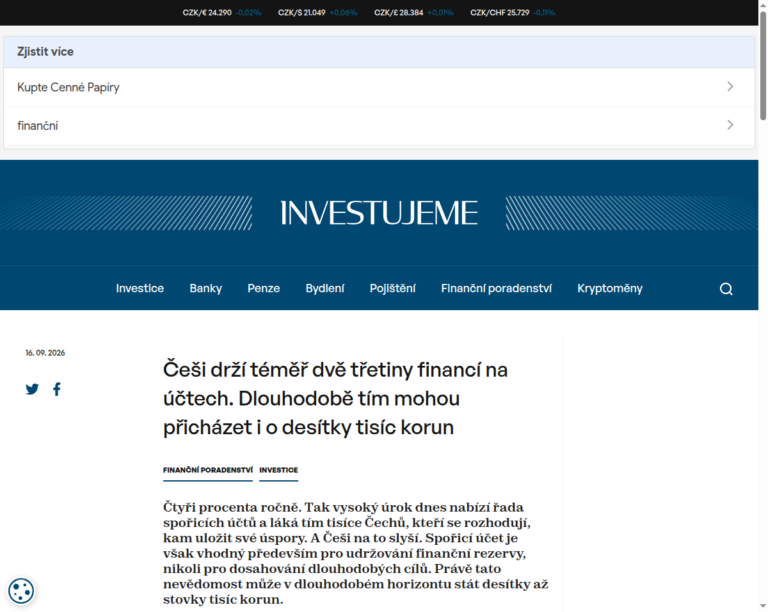 cesi-drzi-temer-dve-tretiny-financi-na-uctech-dlouhodobe-tim-mohou-prichazet-i-o-desitky-tisic-korun