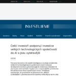 cesti-investori-podporuji-investice-velkych-technologickych-spolecnosti-do-ai-a-jsou-vybiravejsi