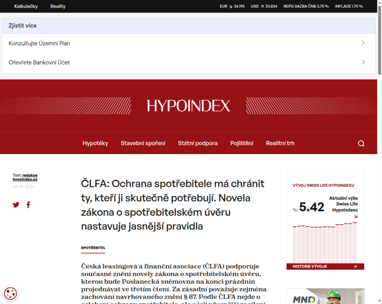 clfa-ochrana-spotrebitele-ma-chranit-ty-kteri-ji-skutecne-potrebuji-novela-zakona-o-spotrebitelskem-uveru-nastavuje-jasnejsi-pravidla