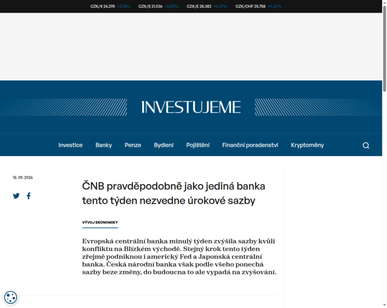 cnb-pravdepodobne-jako-jedina-banka-tento-tyden-nezvedne-urokove-sazby