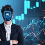 Man,In,Suit,With,Digital,Ai,Interface,On,Face,,Standing