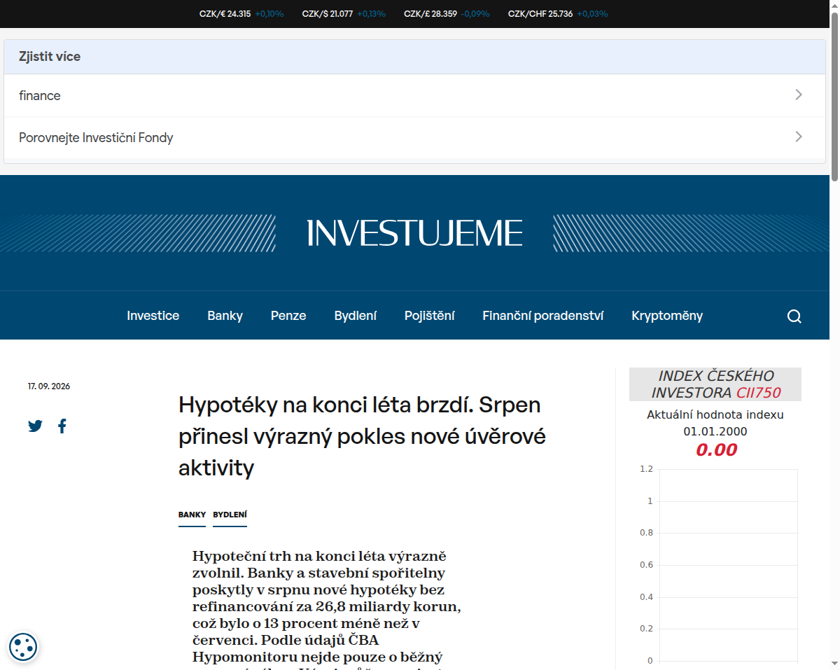 hypoteky-na-konci-leta-brzdi-srpen-prinesl-vyrazny-pokles-nove-uverove-aktivity