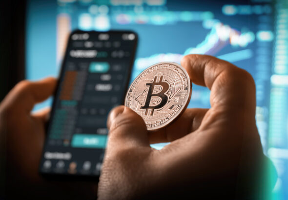 Day,Trader,Buying,Selling,Crypto,Currency,Bitcoin,Concept