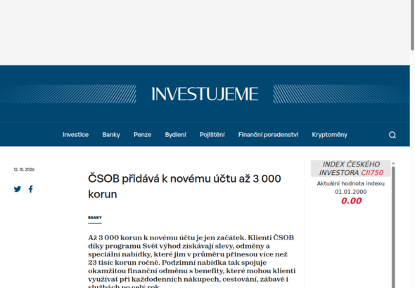 csob-pridava-k-novemu-uctu-az-3-000-korun