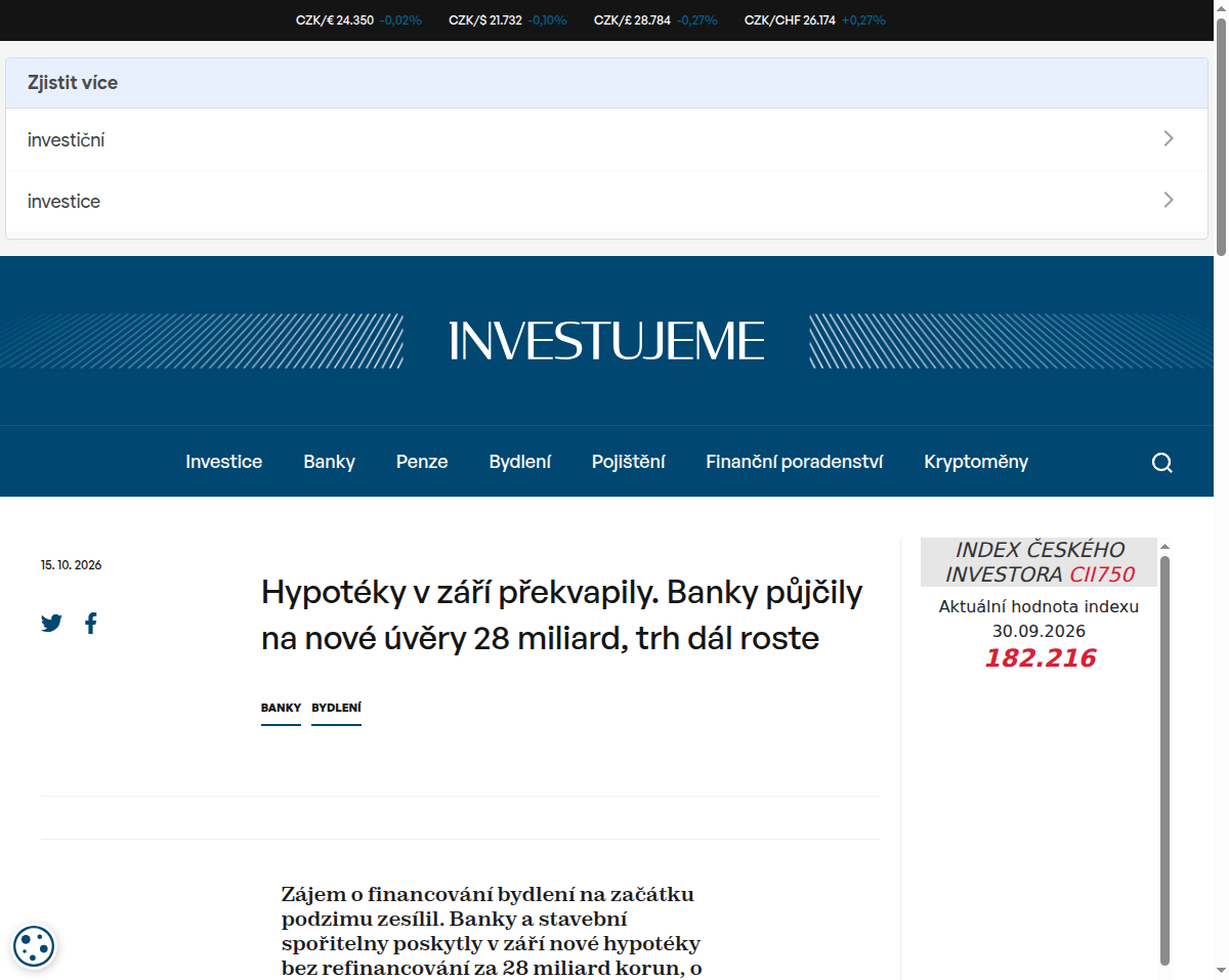 hypoteky-v-zari-prekvapily-banky-pujcily-na-nove-uvery-28-miliard-trh-dal-roste