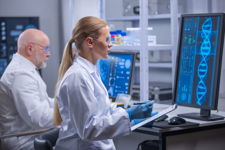 Professor,And,His,Young,And,Professional,Laboratory,Assistant,Are,Doing
