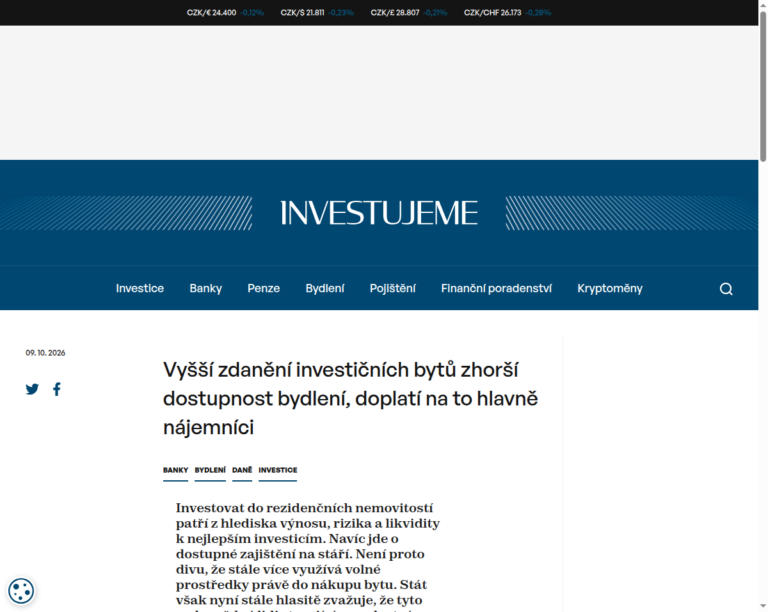vyssi-zdaneni-investicnich-bytu-zhorsi-dostupnost-bydleni-doplati-na-to-hlavne-najemnici